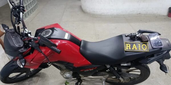 A motocicleta recuperada será restituída ao seu legítimo proprietário. Foto: divulgação